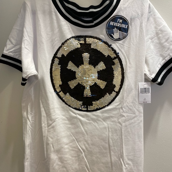 NWT reversible sequined Star Wars shirt - Picture 2 of 5